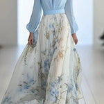 BlomKlänning™ – Elegant Boho Klänning med V-Ringning