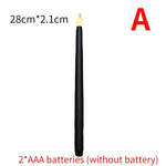 LED kyrkljus – spetsiga batteridrivna ljus för jul & högtider (1–4 st)