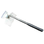 Ogrässkyffel i metall 30 cm – rostfri trädgårdsskyffel för mossa & ogräs