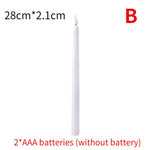 LED kyrkljus – spetsiga batteridrivna ljus för jul & högtider (1–4 st)