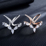 Ring Selma (dubbellager-ring med zirkoner – justerbar)