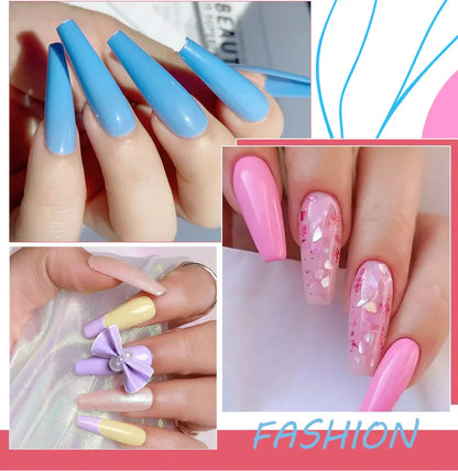 Nagelkit med UV-lampa – Gel Polish set med borr & verktyg för manikyr