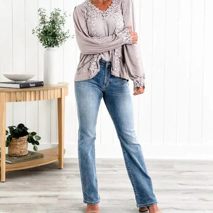 StretchJeans™ – Korkeavyötäröiset siniset farkut pehmeällä istuvuudella