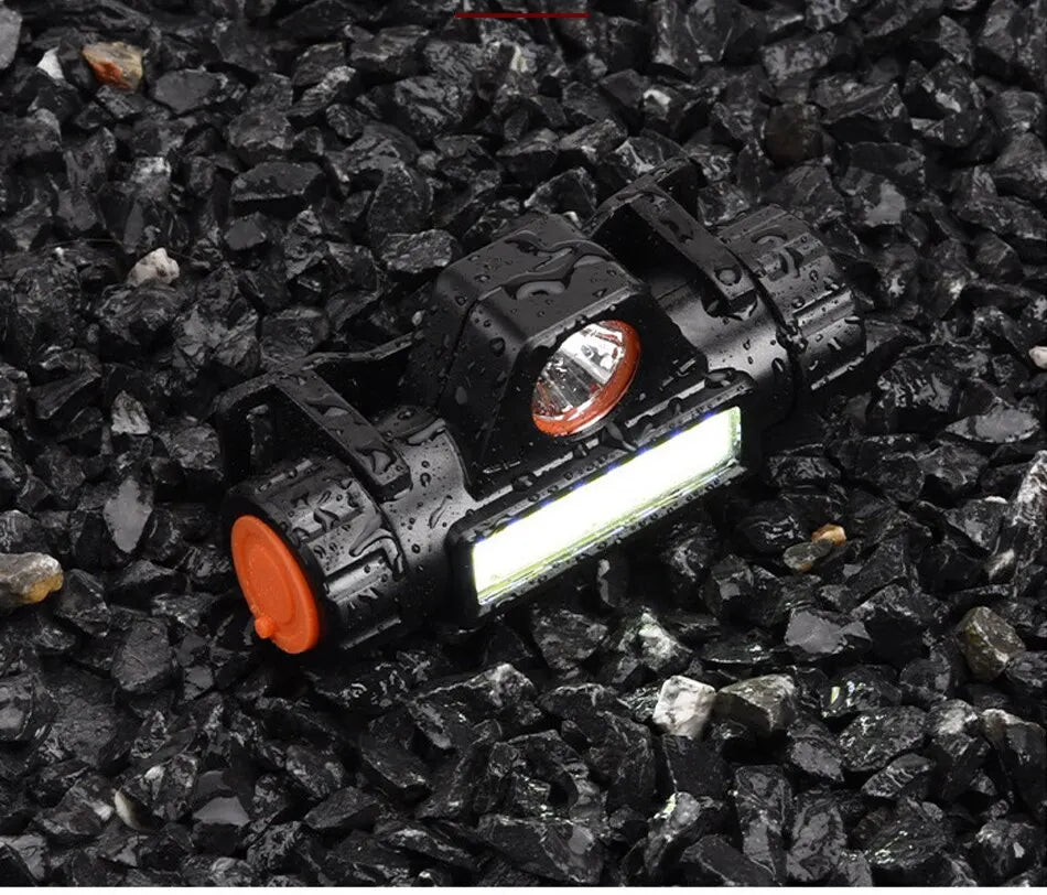 Ladattava otsalamppu – voimakas LED-valo magneetilla ja USB-liitännällä