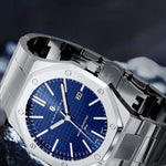 Herrklocka – rostfritt stål & datumvisning