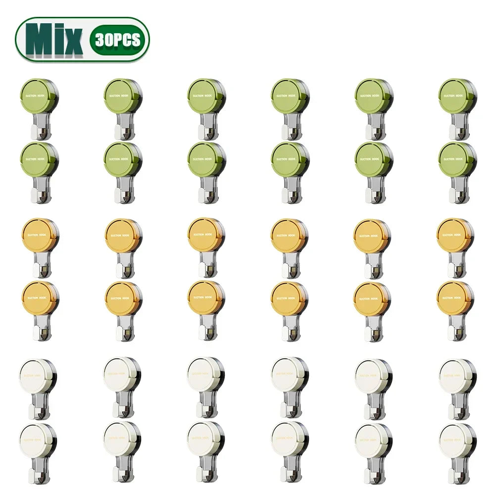 SugKrok™ – 1-30-pack Vakuumkrokar för Badrum & Kök