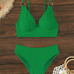 Bikini – push-up brasiliansk bikini med hög midja