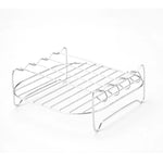 Grillset med spett – fyrkantigt grillställ för ugn & utomhusgrillning