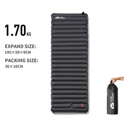 Campingluftmadrass 9cm med Pump