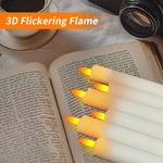 LED stearinljus med timer & fjärrkontroll – fladdrande låga