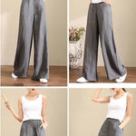 Vida linnebyxor för kvinnor