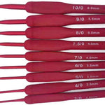 Virknålar med silikongrepp – set för virkning & stickning