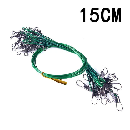 Stålvajer tafsar – starka fiskelinor med snap-lås