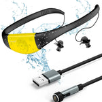 Vattentät Spelare med Hörlurar för Simning