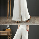 Vida linnebyxor för kvinnor