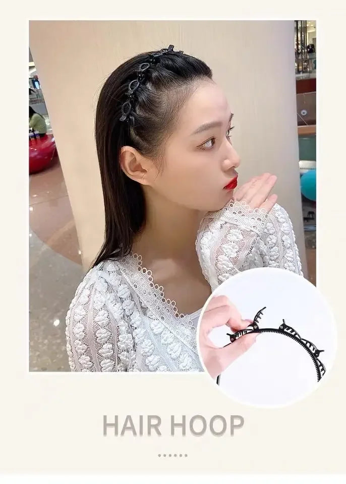 Non-slip hårband med klämma – snygg håraccessoar för vardag & fest