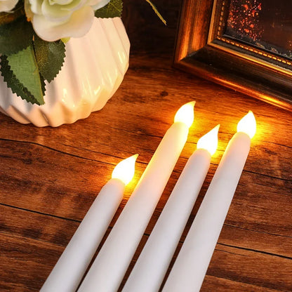 LED kyrkljus – spetsiga batteridrivna ljus för jul & högtider (1–4 st)