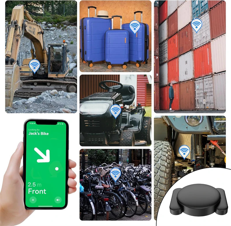 Airtag fodral – magnetiskt silikonfodral för bil, cykel & motorcykel