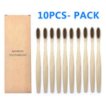 BambuTandborste™ – 10-pack Naturliga Tandborstar
