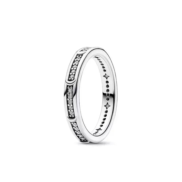 Ring Freja (ring med snöflinga, familjeträd & krona – symbolisk design)