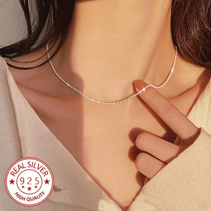 Elegant Smyckeset – halsband & armband i silverlook