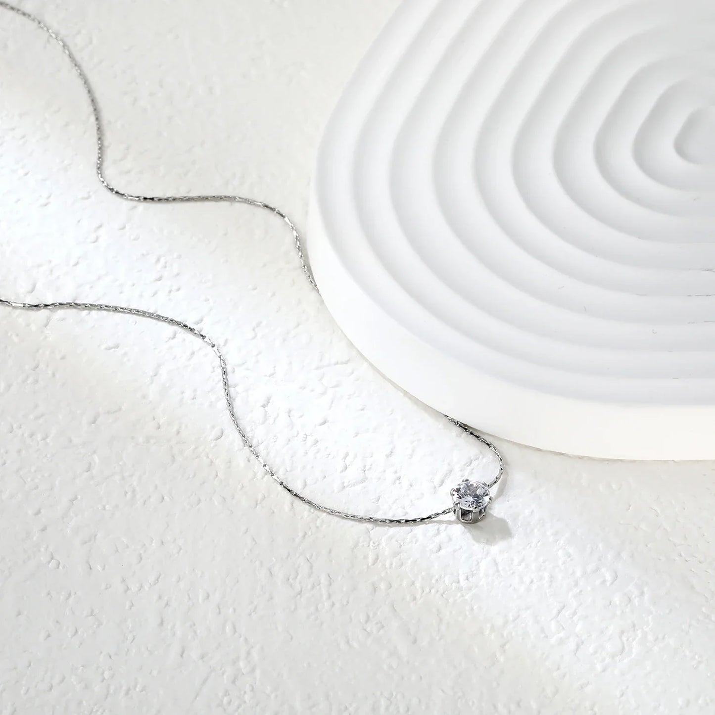 Kristallhalsband dam – zirkonia berlockhalsband för fest & vardag