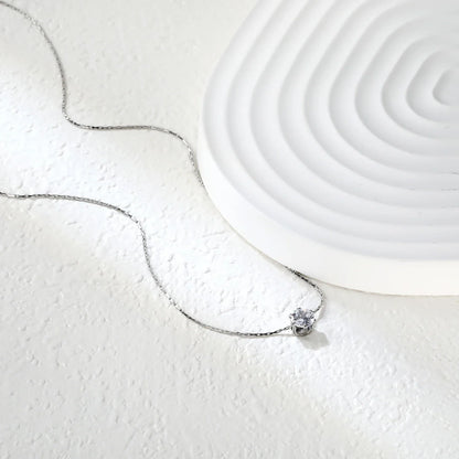 Kristallhalsband dam – zirkonia berlockhalsband för fest & vardag