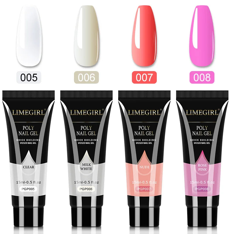 Poly Nail Gel Set – UV gel för nagelförlängning och manikyr