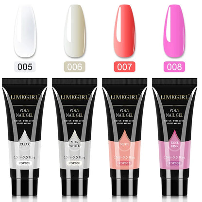 Poly Nail Gel Set – UV gel för nagelförlängning och manikyr