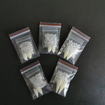 Vampyrtänder halloween – löständer med lim för cosplay & fest