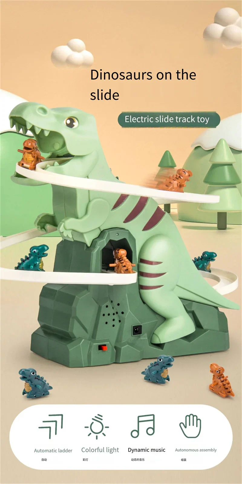 Dinosaurie Bilbana med Pussel