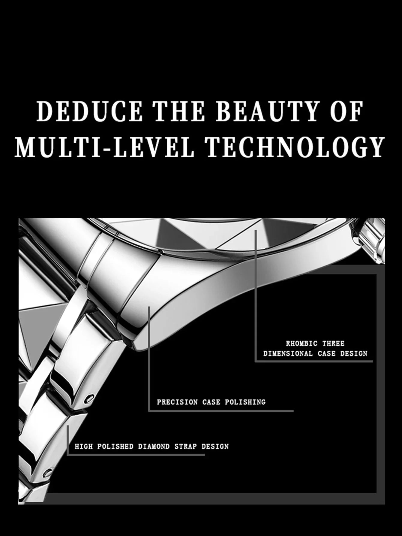 Klocka Ingrid (damklocka i silverfärg med datum & vattenskydd)