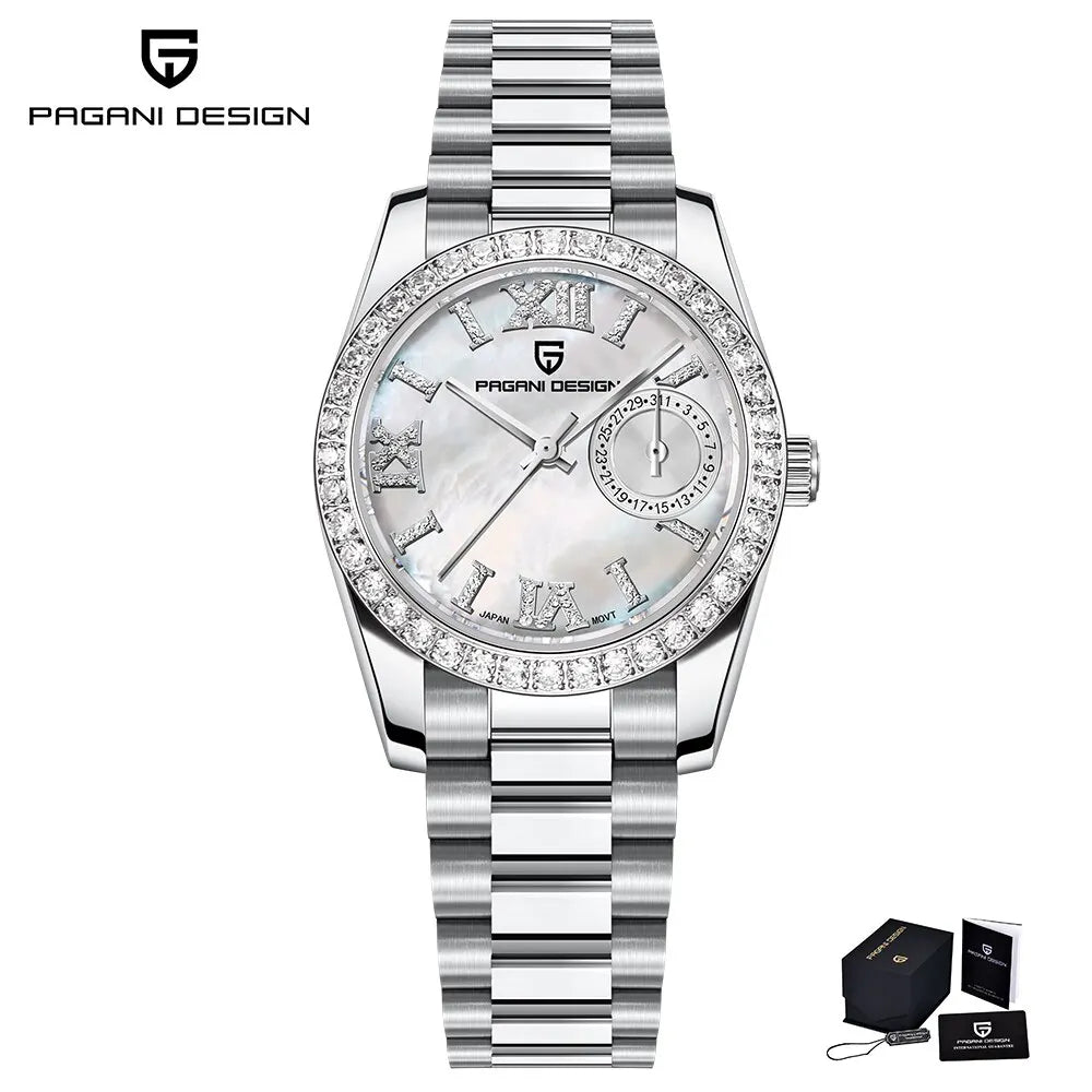 Klocka Lovisa (elegant damklocka 32 mm med safirglas & vattenskydd)