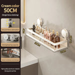 Kylpyhuoneen kulmahylly imukupilla – ilman porausta