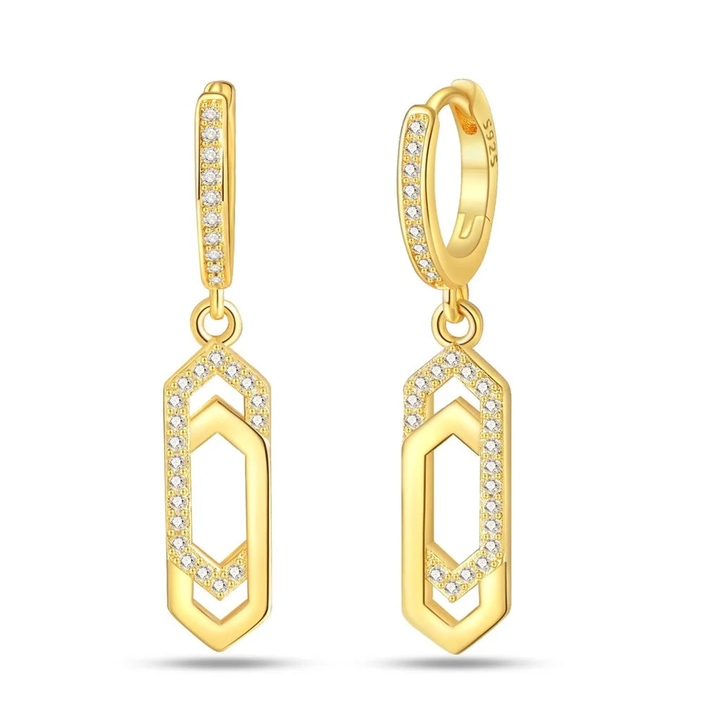 Eleganta örhängen – hoops med stjärnor, månar & pärlor