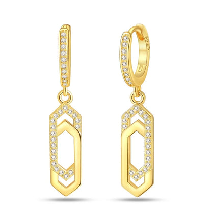 Eleganta örhängen – hoops med stjärnor, månar & pärlor