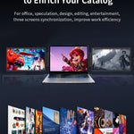 Trippelskärm – portabel LCD-skärm för laptop (1920×1200 IPS, USB-C & USB 3.0)