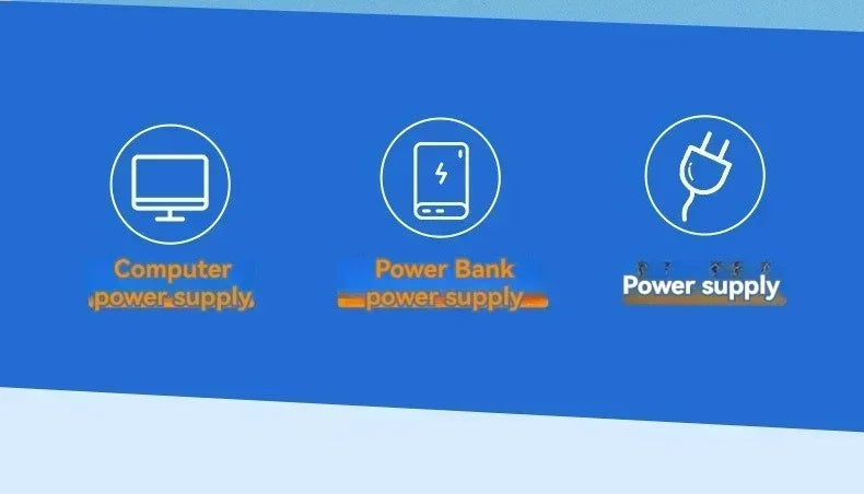 Mini USB-Fläkt med Lampa – Portabel & Laddningsbar