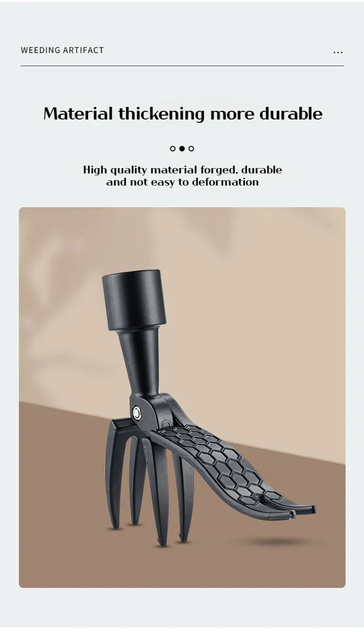 Portabel ogräsrensare – handverktyg för rötter och ogräs (utan skaft)