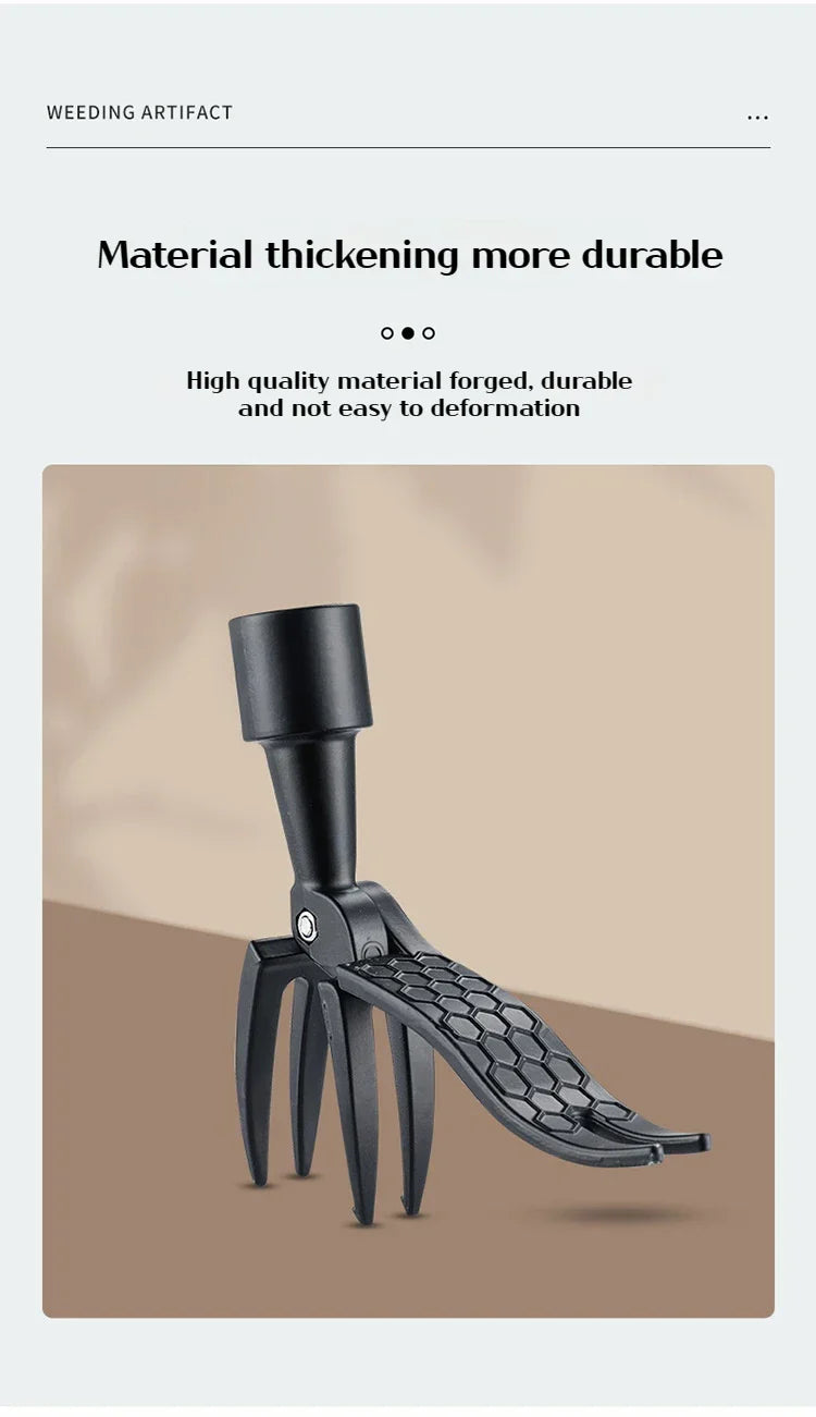 Portabel ogräsrensare – handverktyg för rötter och ogräs (utan skaft)