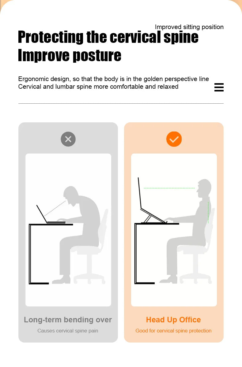 Justerbart Hopfällbart Laptopställ
