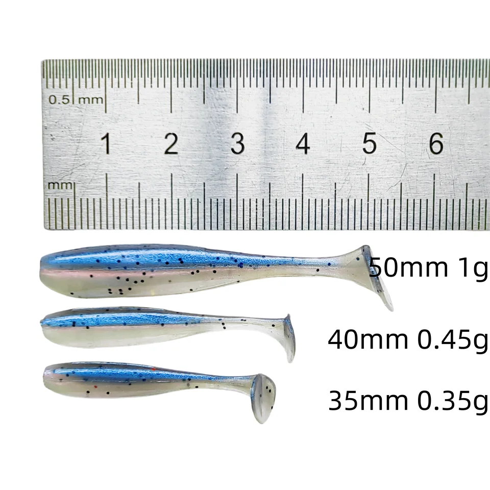 Mikro beten – 50 st mjuka jiggar för abborre & gädda