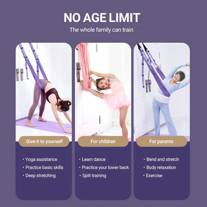 Yoga stretchband – elastiskt träningsredskap för ben & midja