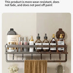 Badrumshylla med sugpropp – aluminium utan borrning