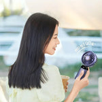 Hopfällbar Mini-Fläkt med Halsrem & Ställ – 3000mAh