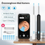 WaxFri Öronvaxrensare med kamera och LED-belysning för säker borttagning av öronvax