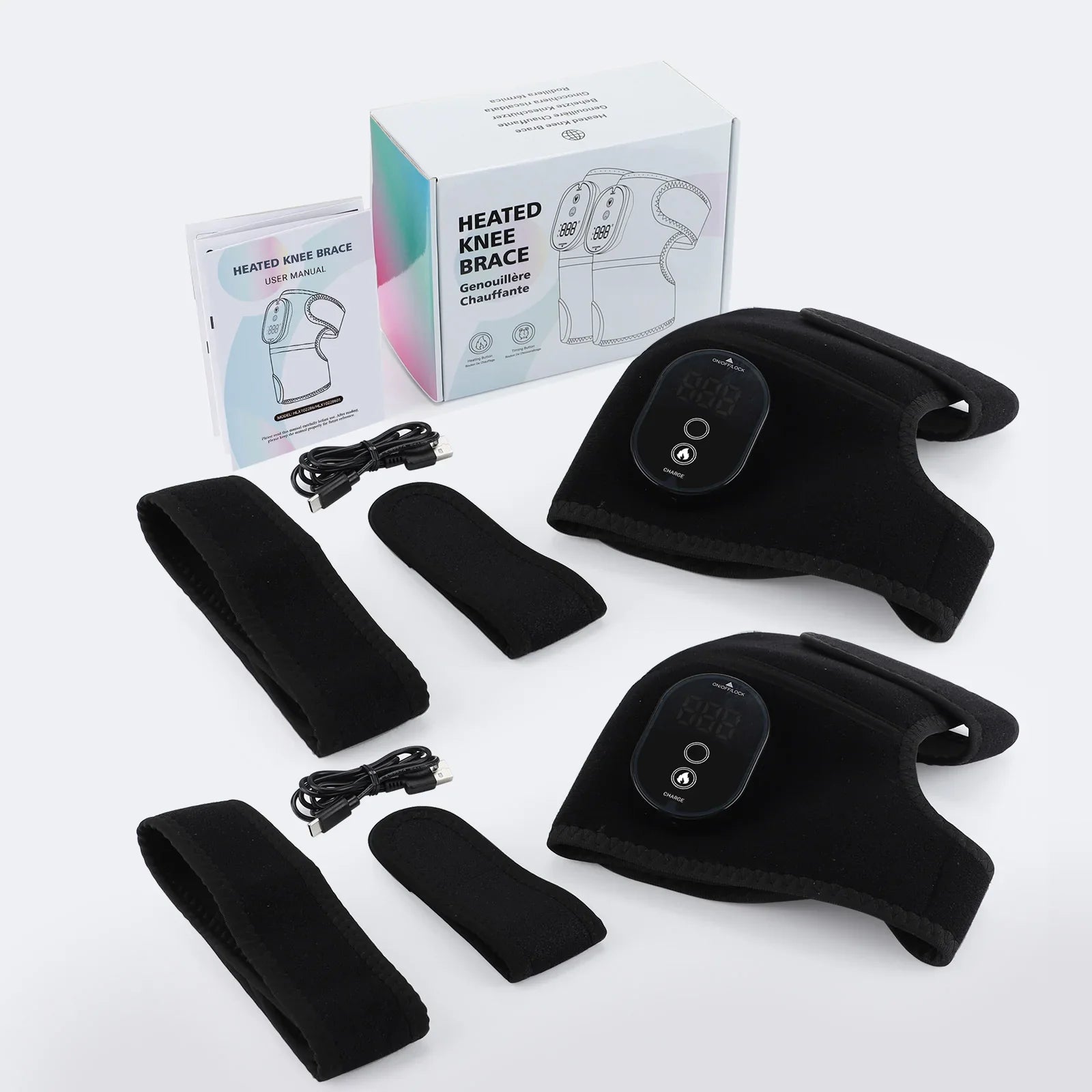 Heat Support™ – Lämpökääre polvelle, olkapäälle ja kyynärpäälle – 3-in-1