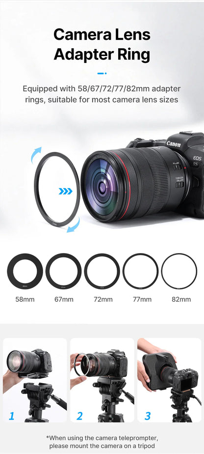 Universal Teleprompter för Kamera & Mobil - Bra när man skapar videos