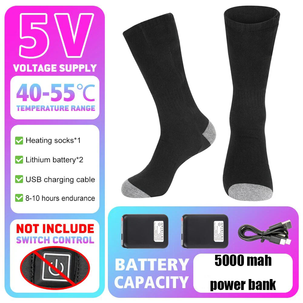 Uppladdningsbara Värmestrumpor – Vinterkomfort