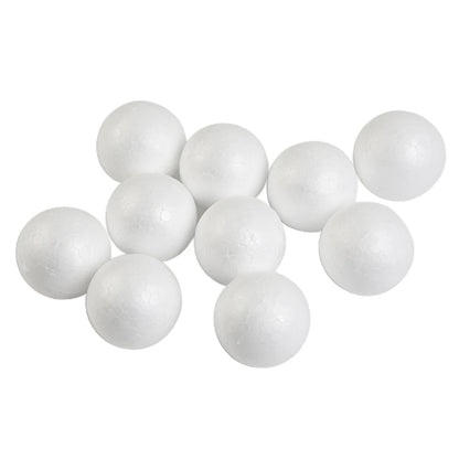 Polystyrenkulor – frigolitbollar för pyssel & dekoration (10 st, 50–100 mm)